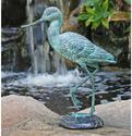 Heron Bronze Garden Sculpture