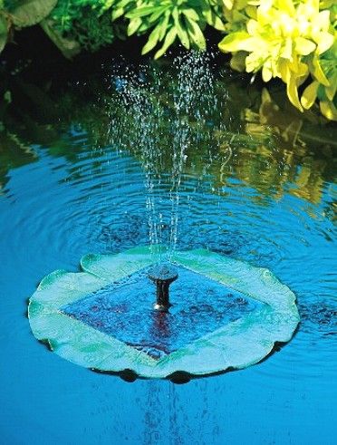 Floating Lily Solar Pond Fountain